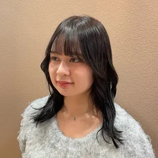 セミロング のむらあんじゅ/ 韓国風レイヤーೀのヘアスタイル