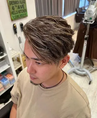 ショート パーマ メンズ 💈men's💈 satoru中目黒のヘアスタイル