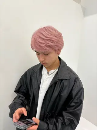 メンズ 渋谷ハイトーン/ まぉまぉのヘアスタイル