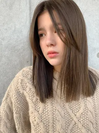 ミディアム カラー MAYU 💚森下のヘアスタイル