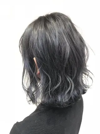 ロング カラー ヘアアレンジ 白髪ぼかしハイライト 茗荷谷駅徒歩2分のヘアスタイル