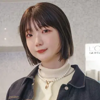 ミディアム カラー ボブ特化美容師/ ボブパーマ/ミツイのヘアスタイル