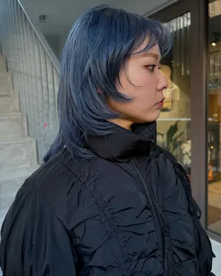 ミディアム 薄暮 マツイ レンのヘアスタイル