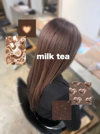 ロング カラー 🫧ブリーチ/透明感 カラー/メンズ/みきのヘアスタイル