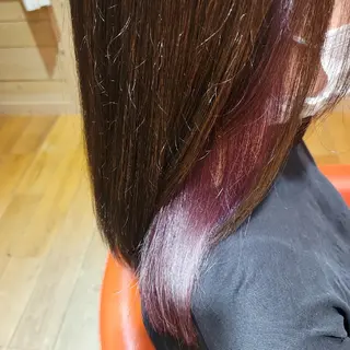 セミロング カラー 森岡 紗羽のヘアスタイル