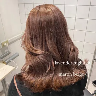 セミロング カラー 🤍韓国風hair Marina🤍のヘアスタイル