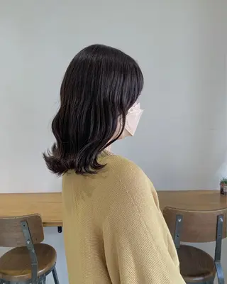 ミディアム カラー ヘアアレンジ 山口 樹里のヘアスタイル