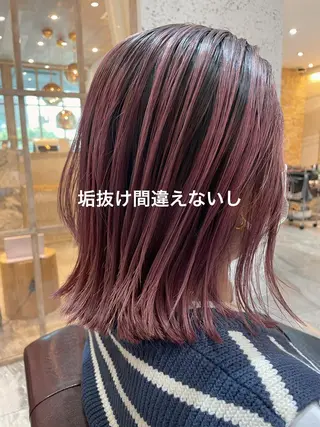 セミロング カラー 銀座《髪質改善》 垢抜け✨布施拓也のヘアスタイル
