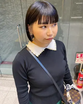 ショート デザインカラー/ボブ ブリーチカラー/ユリのヘアスタイル