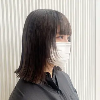 ミディアム カラー 服部 沙弥佳のヘアスタイル