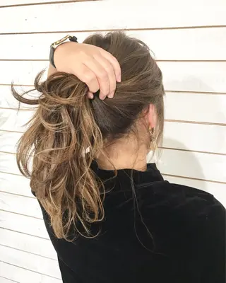 ロング カラー 縮毛矯正 髪質改善寺坂雄飛💐のヘアスタイル