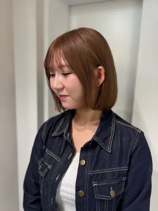 ショート カラー Sakuraෆ˚* 透け感ベージュ🥨のヘアスタイル