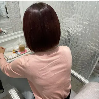 ショート カラー ヘアアレンジ/ 暖色🩵hazukiのヘアスタイル