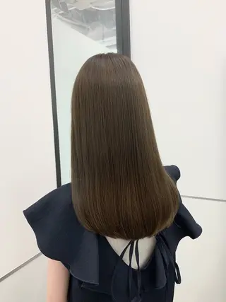 セミロング カラー 本格ヘッドスパ🌿 ×ヘア 佐藤のヘアスタイル