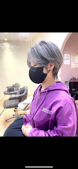 ショート カラー ショートカット パーマ石井のヘアスタイル
