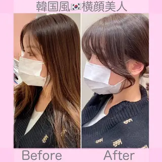 ロング 韓国ヘア🇰🇷髪質 改善たけるのヘアスタイル