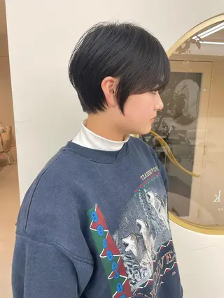 ショート 丹羽大喜 縮毛矯正/美髪矯正のヘアスタイル