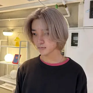 ショート カラー ヘアアレンジ 海外/ハイトーン🪽 ☯️ami☯️のヘアスタイル