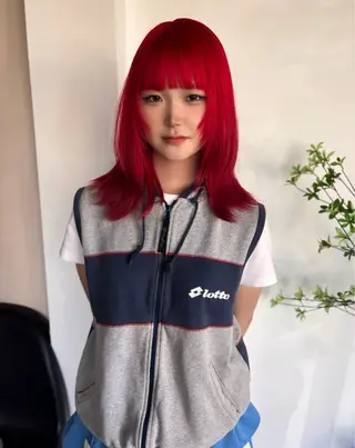 ミディアム カラー 🧡梅田ハイトーン カラー🧡runaのヘアスタイル