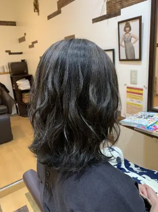 セミロング カラー サトウ シューイチのヘアスタイル