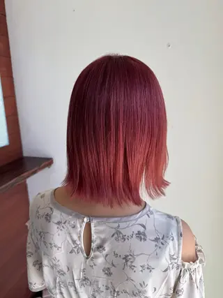 ミディアム カラー 大塚 しおりのヘアスタイル