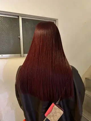 ロング カラー 愛結 暖色カラー🎀🩰のヘアスタイル