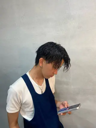 パーマ メンズ ルプラボウ 沖  大雅のヘアスタイル