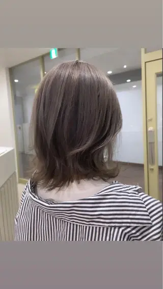 カラー カットパーマモデル 山中 遥のヘアスタイル