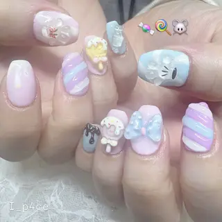 ネイル I_p4ce所属・I_p4ce 🍊あい🍊のネイルデザイン