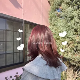 ロング カラー 天使の輪໒꒱⋆ﾟ 量産中🎀のヘアスタイル