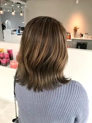 ミディアム カラー 清水 健斗のヘアスタイル