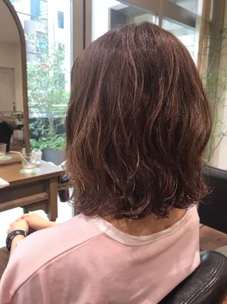 ミディアム カラー アザマ　ヤスカツ _rosso 川口のヘアスタイル