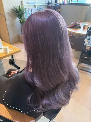 セミロング KOGA／ パーマモデル募集のヘアスタイル