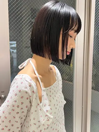 ショート 小顔ボブ jilblanカホのヘアスタイル