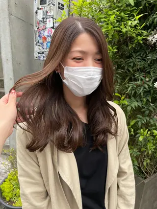 ロング カラー パーマ 中目黒駅徒歩3分🌼 natsuのマツエク・マツパデザイン