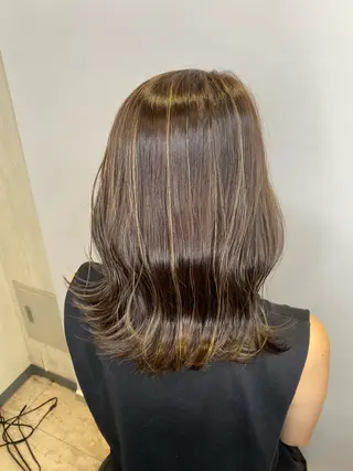 ミディアム カラー 柴田 翔太郎のヘアスタイル