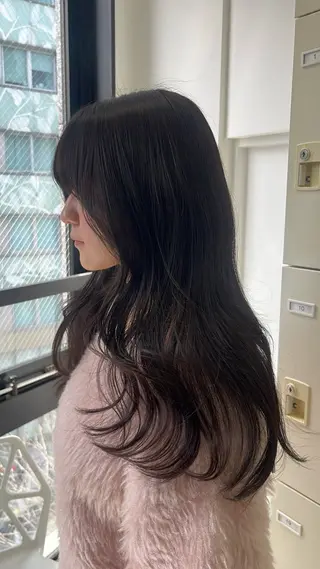 ロング カラー ♡ナチュラルガーリー ♡ベージュ♡RINAのヘアスタイル