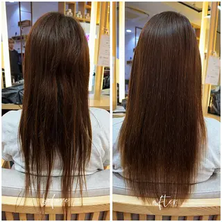 ロング 髪質改善/縮毛矯正✨ 白石ゆいのヘアスタイル