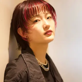 ミディアム カラー 【nui 茨木】 清水優のヘアスタイル