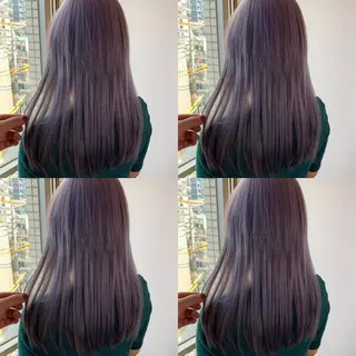 セミロング カラー 似合わせ/ブリーチ カラー.岡田友仁のヘアスタイル