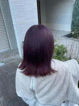ミディアム 亀川蓮 Agu hairのヘアスタイル