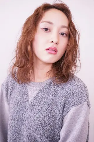 セミロング カラー パーマ ヘアアレンジ 可愛いを作る神 ナオヒロのヘアスタイル