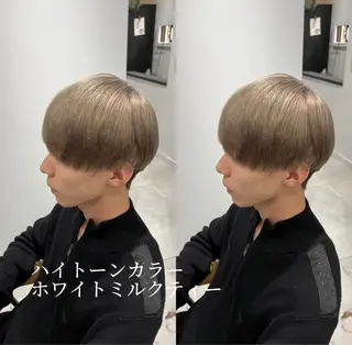 カラー メンズ センターパート ／植田のヘアスタイル