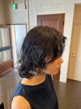 ミディアム パーマ 【パーマモデル募集】 武田 好誠のヘアスタイル