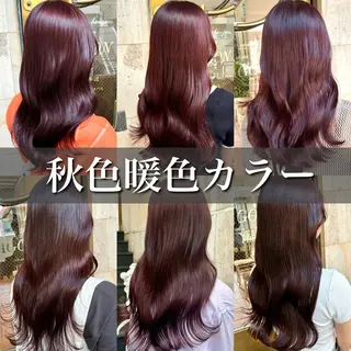 ロング カラー ブリーチなし✨艶髪 カラー𓃲YAGIのヘアスタイル