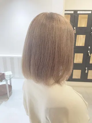 カラー レイヤー/くびれ/ 縮毛/チェレ金剛のヘアスタイル