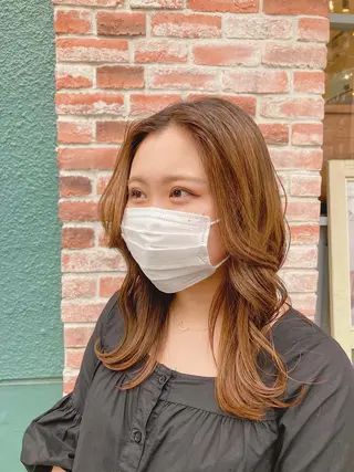 ロング カラー 🫧透明感イルミナ カラー🫧三浦菜々子のヘアスタイル