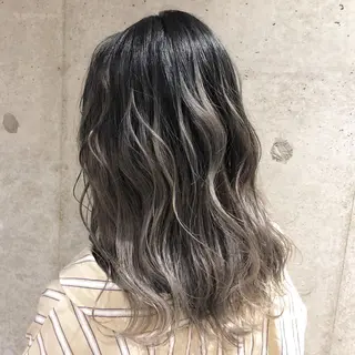 ミディアム カラーモデル募集中 美容室ハピスのヘアスタイル