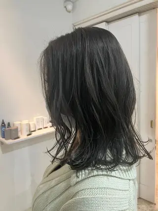 ミディアム カラー 【透明感カラー】💠 TETSUのヘアスタイル