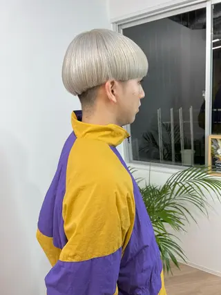 ショート カラー パーマ ヘアアレンジ メンズ キッズ ネイル マツエク・マツパ アイブロウ ブリーチ　ハイトーン 特化🌈フジタハルキのヘアスタイル